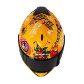 Casco Shaft Pro 610Dv Candela Amarillo Naranja